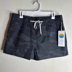 Vuori ripstop shorts black camo VW364 size large NWT